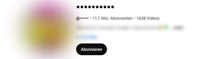 YouTube-Cartoon-Kanal, Name unkenntlich
