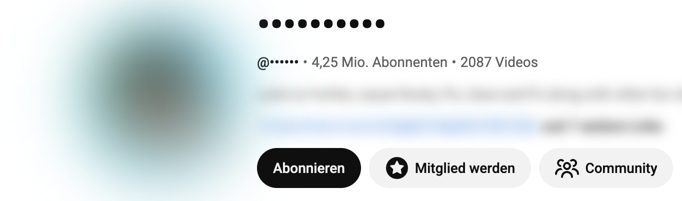 YouTube-Cartoon-Kanal, Name unkenntlich